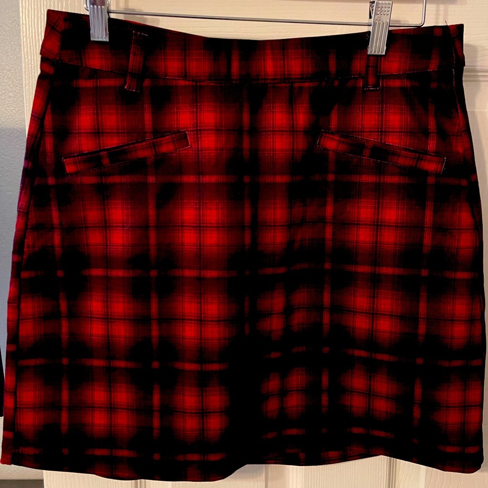 Plaid mini skirt